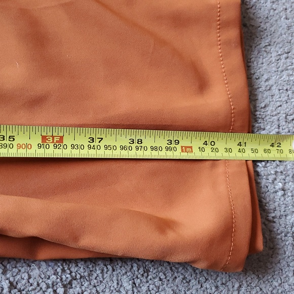 Women's Haoduoyi Orange Wide Leg High Waist Pants Trousers Size M - Picture 11 of 11